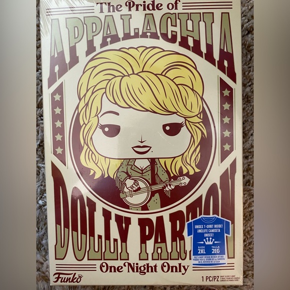 New Funko boxes Tshirt Dolly Parton-multiple sizes - Picture 1 of 2